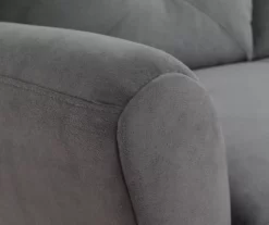 Hayward Gray Rolled Arm Sectional -Storage supplies store 810524579 7