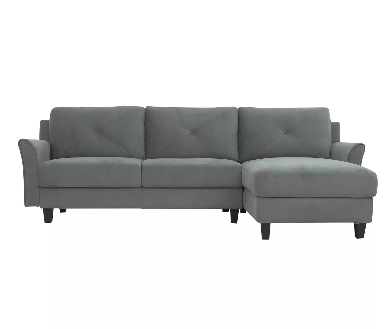 Hayward Gray Curved Arm Sectional 4 Hayward Gray Curved Arm Sectional - Image 2