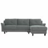 Hayward Gray Curved Arm Sectional -Storage supplies store 810524580