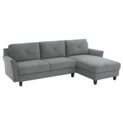 Hayward Gray Curved Arm Sectional 31 Hayward Gray Curved Arm Sectional -Storage supplies store 810524580 11