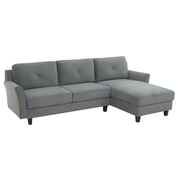 Hayward Gray Curved Arm Sectional 14 Hayward Gray Curved Arm Sectional - Image 12