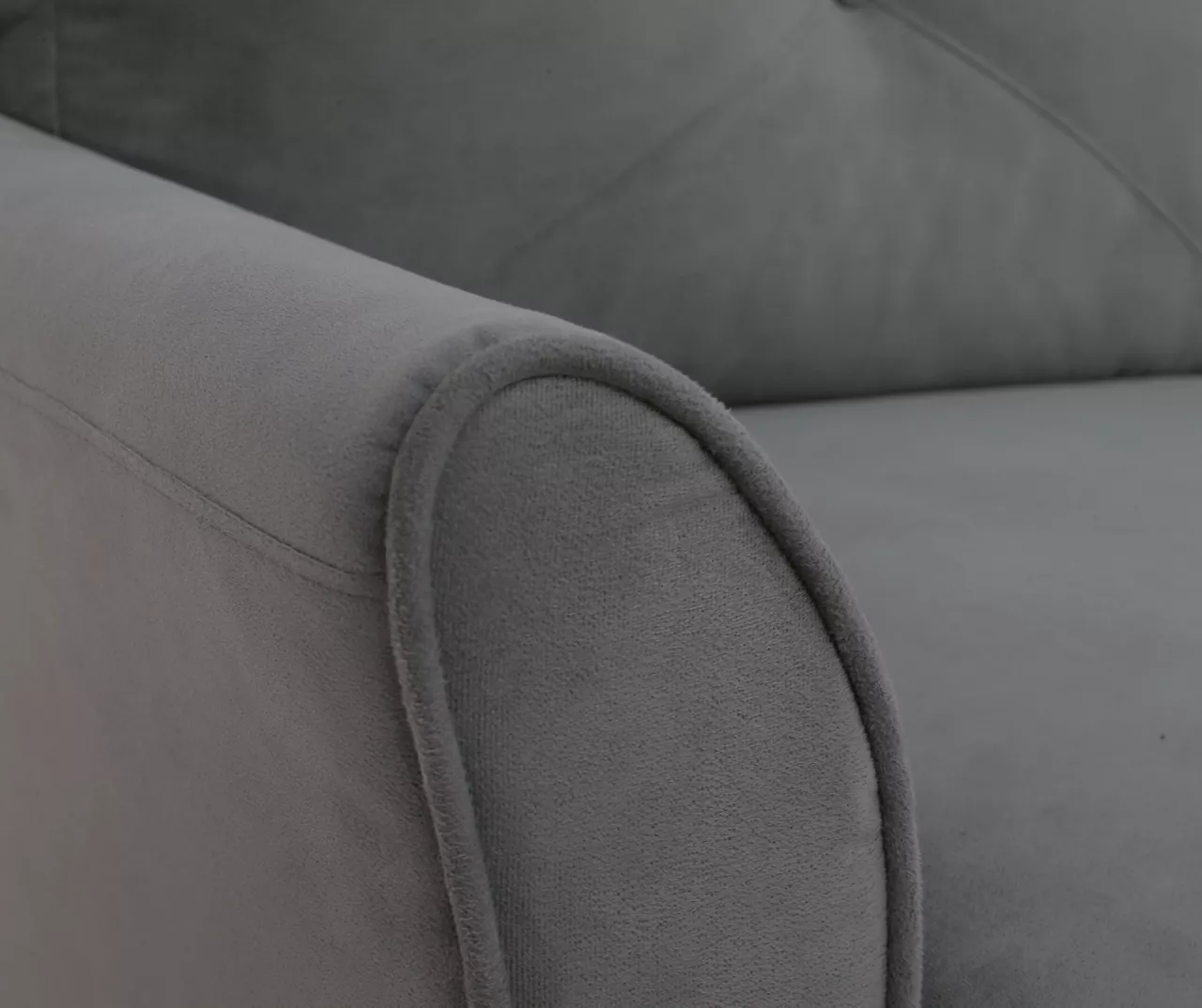 Hayward Gray Curved Arm Sectional 9 Hayward Gray Curved Arm Sectional - Image 7