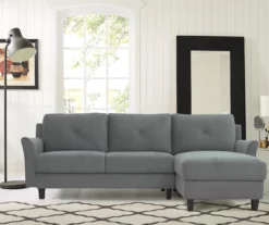 Hayward Gray Curved Arm Sectional 28 Hayward Gray Curved Arm Sectional -Storage supplies store 810524580 8