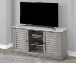 52" Faux Marble Shutter Door TV Stand 7 52" Faux Marble Shutter Door TV Stand -Storage supplies store 810524648 1