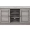 52" Faux Marble Shutter Door TV Stand -Storage supplies store 810524648 2