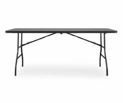 COSCO 6' Black Folding Blow Mold Table -Storage supplies store 810526825 2