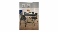 COSCO 6' Black Folding Blow Mold Table -Storage supplies store 810526825 31