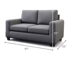 Brookside Shay Track Arm Loveseat -Storage supplies store 810527160 5