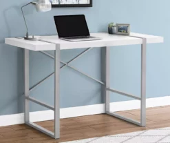 Monarch Paneled Metal Computer Desk -Storage supplies store 810527346 1