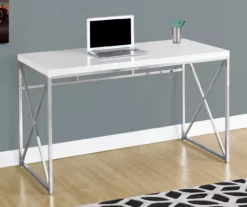 Monarch Metal Computer Desk -Storage supplies store 810527355 1
