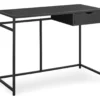Black Metal Computer Desk -Storage supplies store 810527356 2