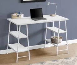 Monarch Metal 3 Tier Computer Desk -Storage supplies store 810527359 1