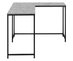 Monarch L-Shaped Metal Corner Desk -Storage supplies store 810527367 5