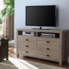 60" Driftwood Storage TV Stand -Storage supplies store 810531584 2