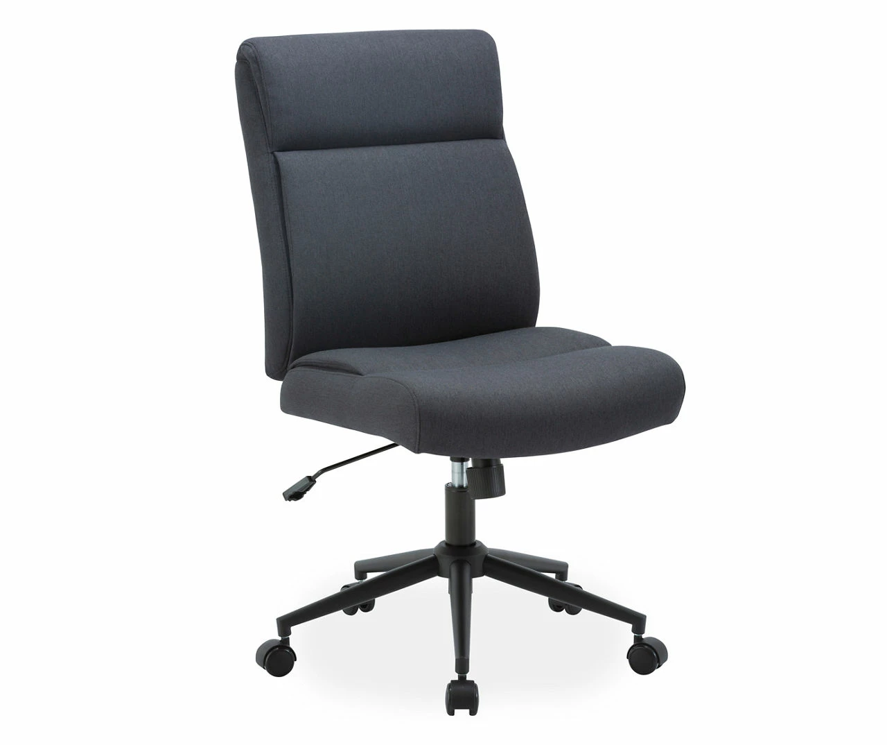 Villa Park Black Upholstered Armless Office Chair 3 Villa Park Black Upholstered Armless Office Chair