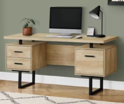 60" 3-Drawer Computer Desk -Storage supplies store 810533367 1