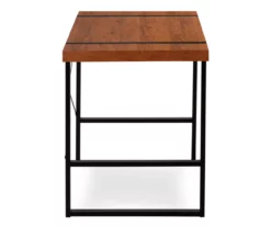Cherry Wood Look Thick Panel Computer Desk -Storage supplies store 810533369 6
