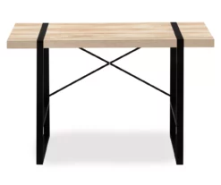 Natural Wood Look Thick Panel Computer Desk -Storage supplies store 810533411 4