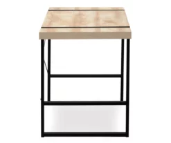 Natural Wood Look Thick Panel Computer Desk -Storage supplies store 810533411 6