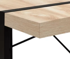Natural Wood Look Thick Panel Computer Desk -Storage supplies store 810533411 7