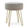 Hairpin Leg Upholstered Ottoman -Storage supplies store 810533413 2