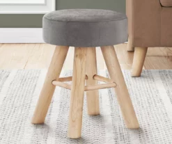 Wooden Leg Upholstered Ottoman 41 Wooden Leg Upholstered Ottoman -Storage supplies store 810533420 1