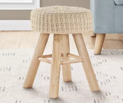 Wooden Leg Upholstered Ottoman 29 Wooden Leg Upholstered Ottoman -Storage supplies store 810533422 1