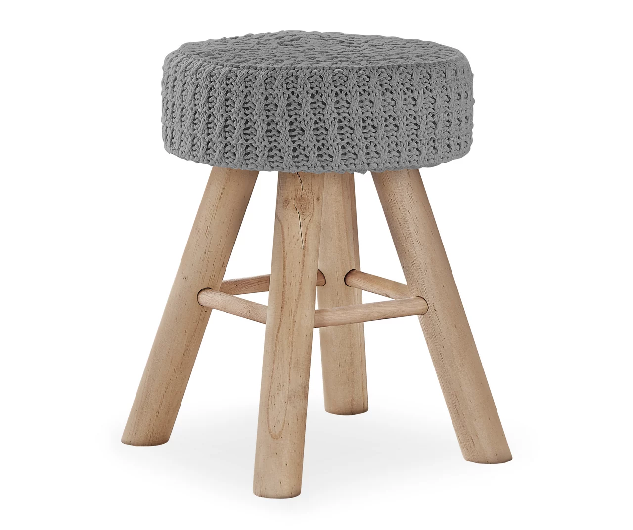 Wooden Leg Upholstered Ottoman 6 Wooden Leg Upholstered Ottoman - Image 4