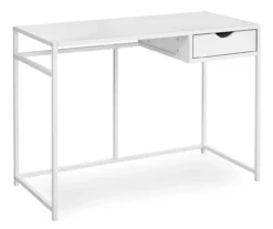42" Single Drawer Computer Desk -Storage supplies store 810533429 2