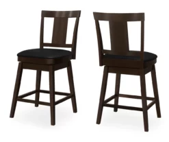 Faux Leather Swivel Bar Stools, 2-Pack 22 Faux Leather Swivel Bar Stools, 2-Pack -Storage supplies store 810533431 2