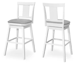 Faux Leather Swivel Bar Stools, 2-Pack 31 Faux Leather Swivel Bar Stools, 2-Pack -Storage supplies store 810533432 2