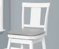 Faux Leather Swivel Bar Stools, 2-Pack 33 Faux Leather Swivel Bar Stools, 2-Pack -Storage supplies store 810533432 4