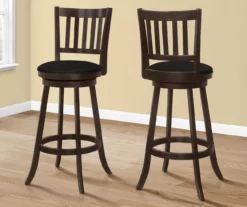 Slat Back Swivel Bar Stools, 2-Pack -Storage supplies store 810533434 1
