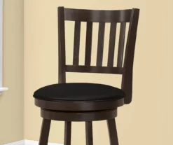 Slat Back Swivel Bar Stools, 2-Pack -Storage supplies store 810533434 4