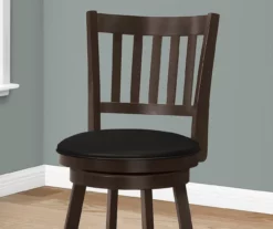 Slat Back Swivel Bar Stools, 2-Pack -Storage supplies store 810533435 4