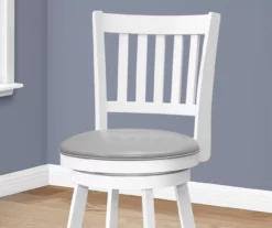 Slat Back Swivel Bar Stools, 2-Pack -Storage supplies store 810533437 4