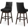 Button Tufted Faux Leather Swivel Bar Stools, 2-Pack 1 Button Tufted Faux Leather Swivel Bar Stools, 2-Pack -Storage supplies store 810533438 2