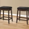 Tufted Nailhead Backless Bar Stools, 2-Pack -Storage supplies store 810533441 1