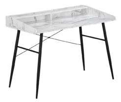 2-Cubby Computer Desk With Hutch -Storage supplies store 810533454 2