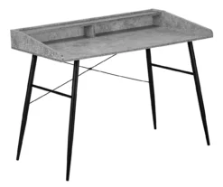 2-Cubby Computer Desk With Hutch -Storage supplies store 810533455 2