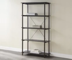 Real Living Rustic 5-Shelf Bookcase -Storage supplies store 810534675