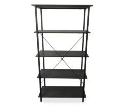 Real Living Rustic 5-Shelf Bookcase -Storage supplies store 810534675 3