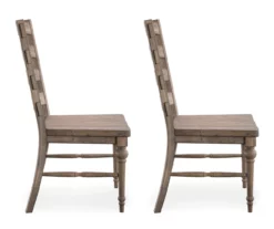 Sandstone Buff Ladderback Upholstered Dining Chairs, 2-Pack -Storage supplies store 810535746 4