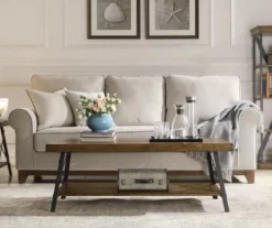 Pomona Pine Brown Coffee Table -Storage supplies store 810535747 12