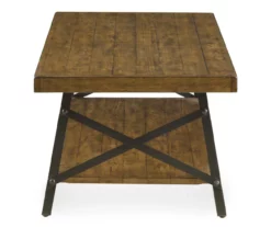 Pomona Pine Brown Coffee Table -Storage supplies store 810535747 6