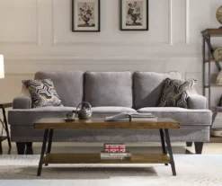 Pomona Pine Brown & Steel Gray 24" Wood Open-Shelf End Table -Storage supplies store 810535748 12