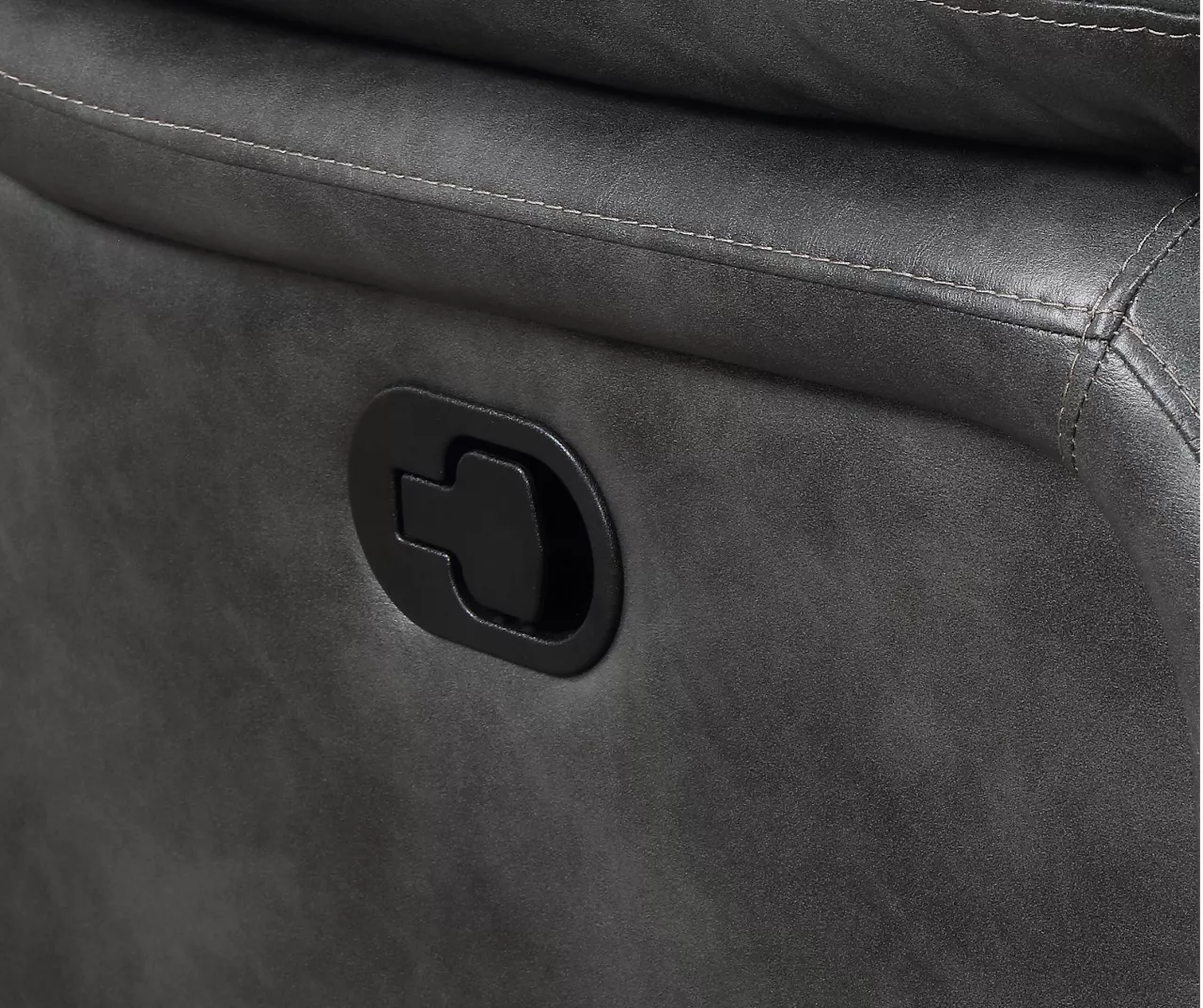 Paulson Gray Faux Leather Swivel Gliding Recliner 6 Paulson Gray Faux Leather Swivel Gliding Recliner - Image 4