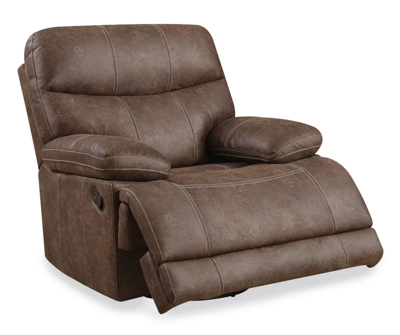 Brown Microfiber Swivel Gliding Recliner 3 Brown Microfiber Swivel Gliding Recliner