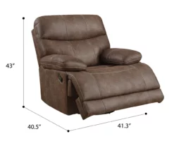 Brown Microfiber Swivel Gliding Recliner 10 Brown Microfiber Swivel Gliding Recliner -Storage supplies store 810535760 A7 1