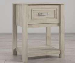 Sierra Ridge Levi Light Walnut Nightstand -Storage supplies store 810538118 1